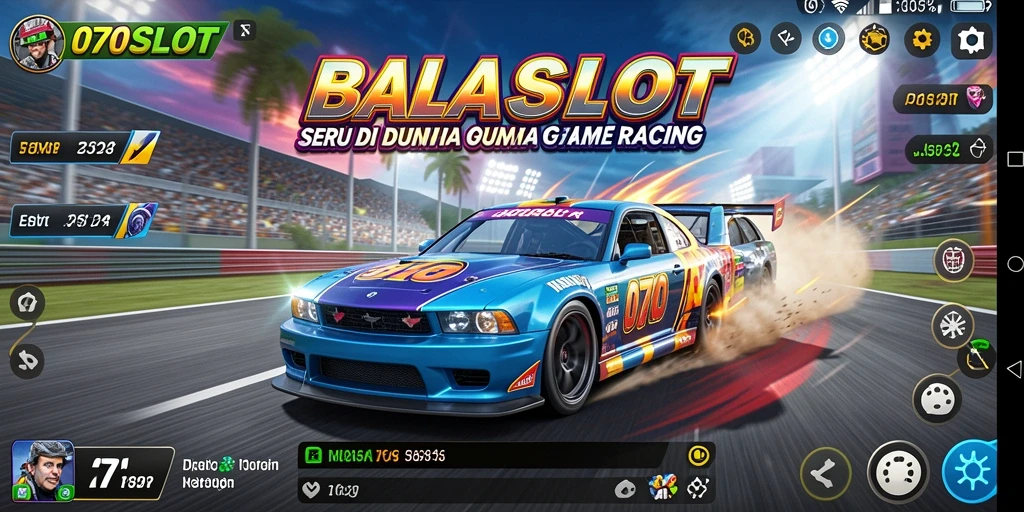 Tangkapan layar 070SLOT menampilkan aksi balapan yang mendebarkan dan mobil yang berkualitas tinggi.