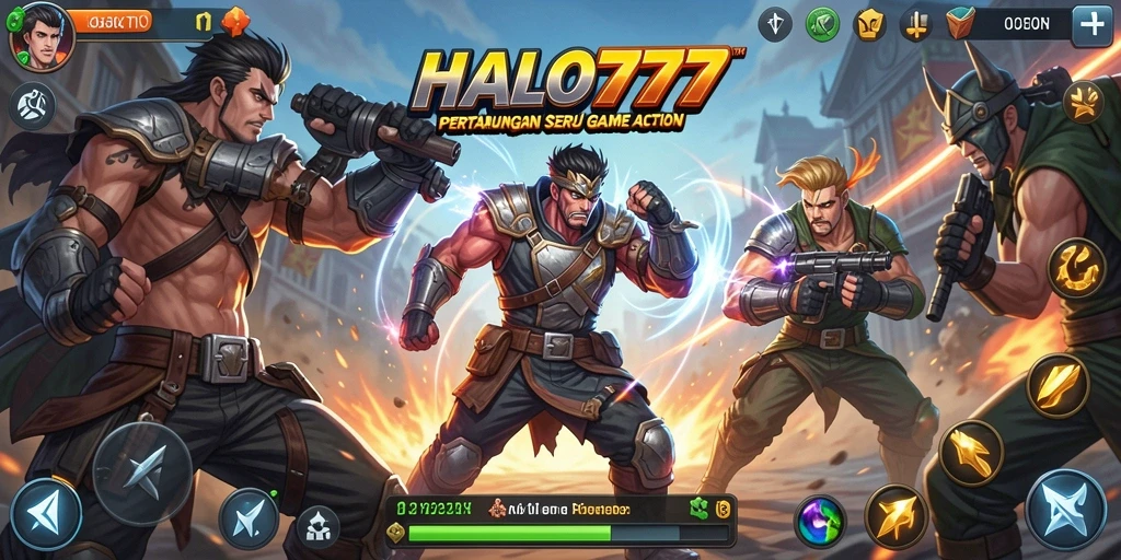 Tampilan gameplay <strong>HALO777</strong> yang penuh aksi dan dinamis.