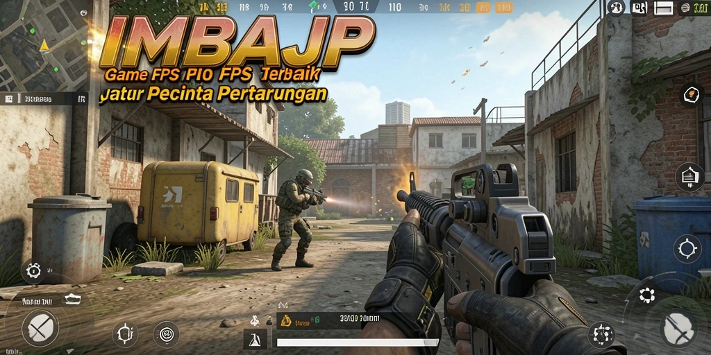 Tampilan mendebarkan dari permainan FPS di IMBAJP.