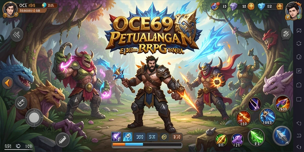 Tampilan screenshot OCE69 dengan gameplay RPG yang mendebarkan.