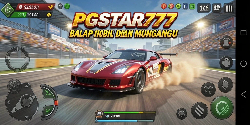 Tampilan gameplay balap mobil PGSTAR777 yang menegangkan.