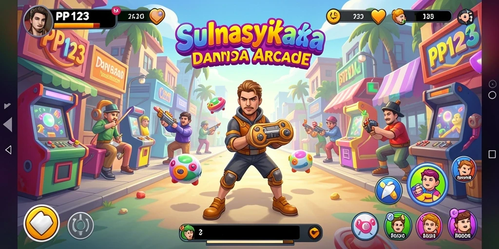Tampilan gameplay seru dan menarik dari PP123 yang mengasyikkan.