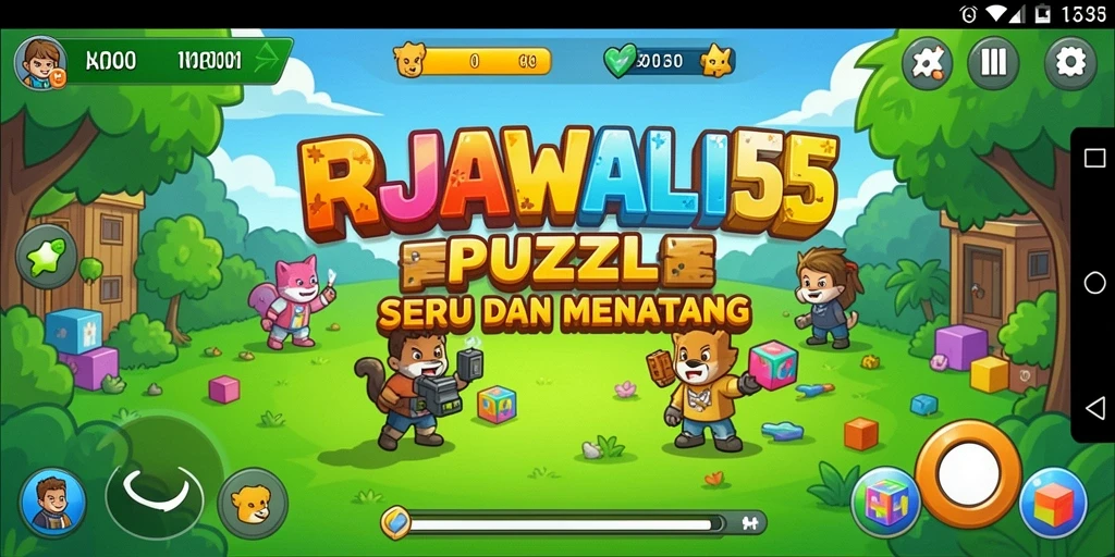Tampilan gameplay menantang dan menarik dari RAJAWALI55.