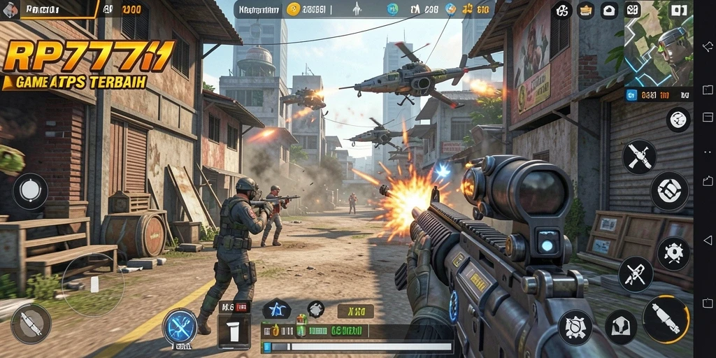 Tampilan gameplay RP777 yang mendebarkan dan penuh aksi.