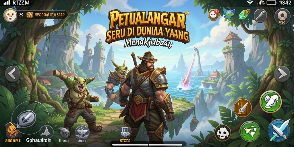 Tampilan menyerupai gameplay RTZZ yang menarik dan penuh petualangan.
