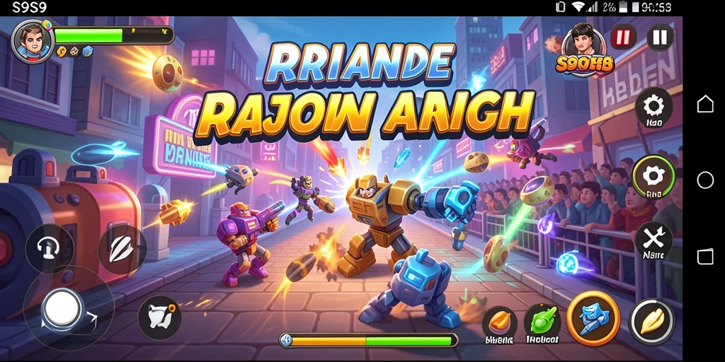 Screenshot memperlihatkan gameplay S9S9 yang dinamis dan penuh aksi.