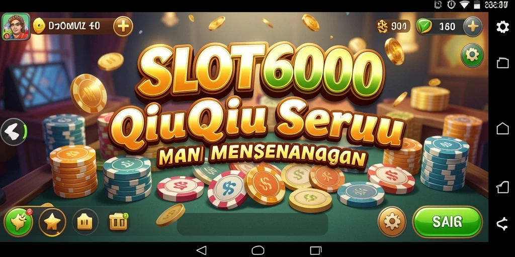 Gameplay SLOT6000 yang seru dan menantang saat bermain QiuQiu.