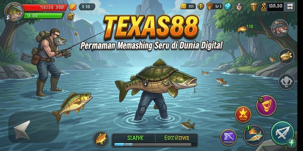 Tampilan gameplay TEXAS88 yang menarik saat memancing.